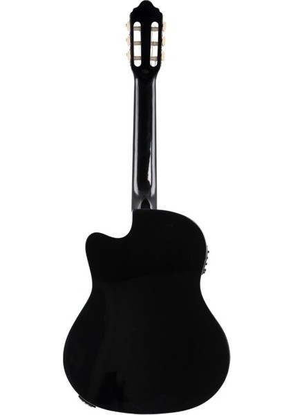 Valencıa VC104TCEBK Elektro Klasik Gitar Sap Çelikli 4/4 Siyah