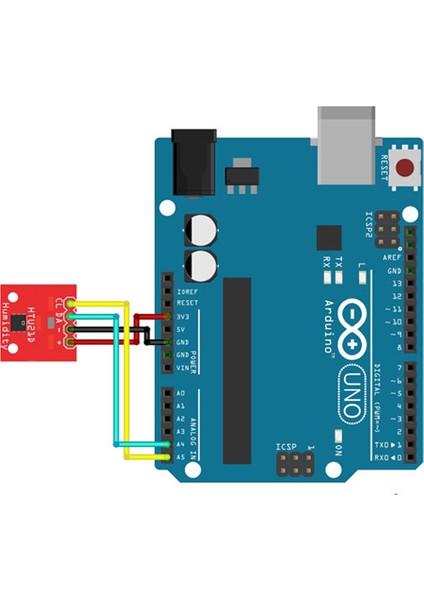 Roba HTU21 3.3V Isı Sıcaklık ve Nem Sensör Modülü Arduino SI7021 SHT11