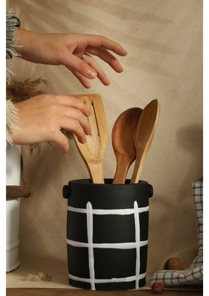 El Yapımı Iskandinav Tarz Sade Kulplu Vazo / Dekoratif Kaşıklık modelleri