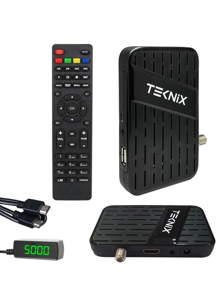 Uydu Alıcı Mini Full HD Wifi Numaratör Göz Youtube Teknix T-20