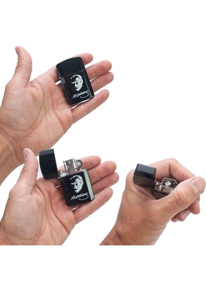 Atatürk Metal Benzinli Çakmak modelleri