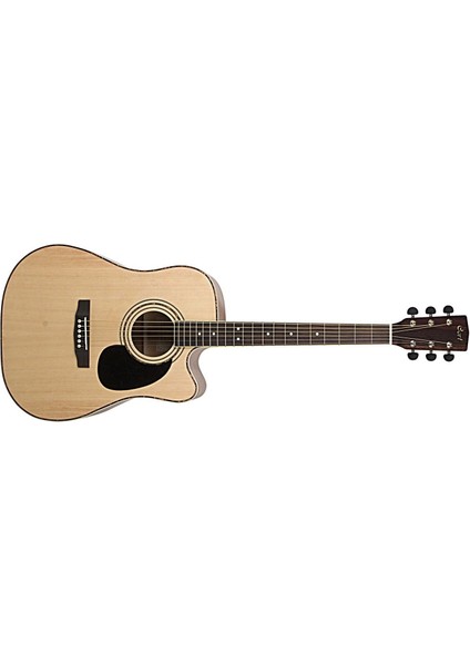 Müzik Cort AD880CENS Elektro Akustik Gitar, Natürel Satin, Ladin Kapak,