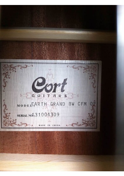 Müzik Cort Earthgrand Bw Cfm Op Elektro Akustik Cutaway Gitar Çantalı, Masif Ladin modelleri