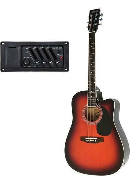 Müzik Almira F650N-SBC Sunburst Elektro Akustik Gitar