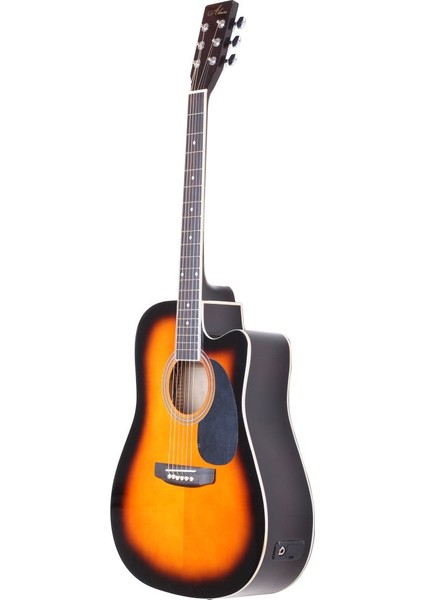 Müzik Almira F650N-SBC Sunburst Elektro Akustik Gitar fırsatları