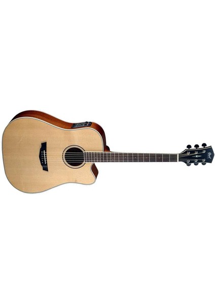 Müzik Cort PW360M-NS Elektro Akustik Cutaway Gitar, Parkwood Serisi, Ça