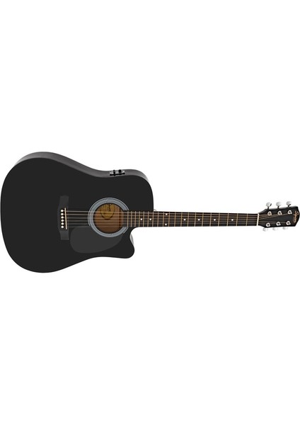 Müzik Squier SA-105CE Dreadnought Cutaway Blk