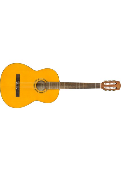 Müzik Fender ESC-105 Wn Natural Tam Boy Ince Sap Klasik