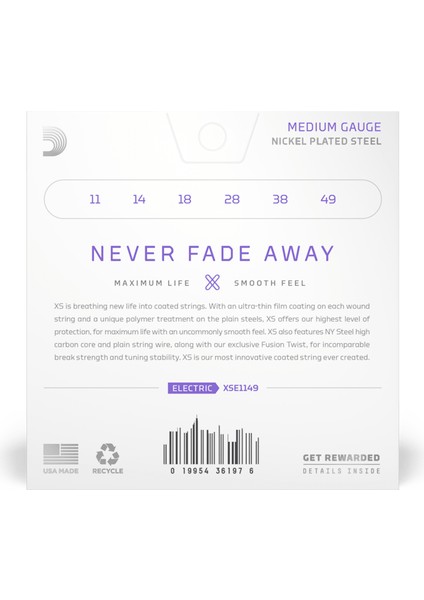 Müzik D'Addario XSE1149 Elektro Gitar Tel Seti, Xs, 11-49 , Sup Medıum fiyatları