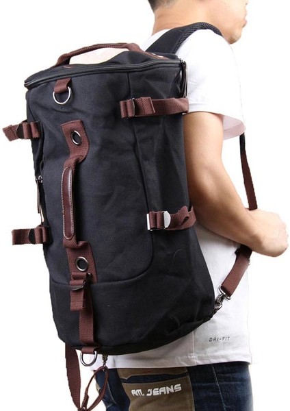 Erkek Vintage Kanvas Sırt Çantası (Yurt Dışından)
