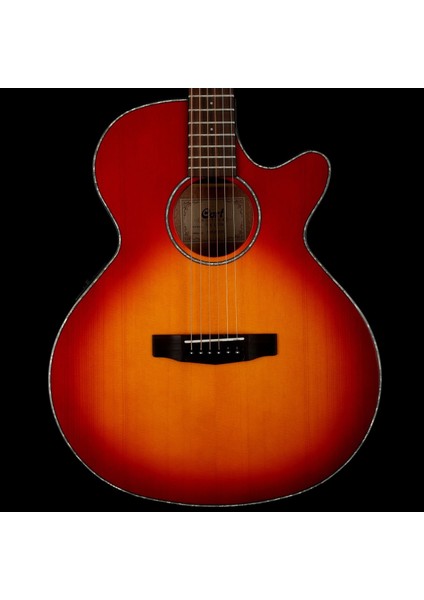 Müzik Cort Sfx-Essb Elektro Akustik Gitar, Satin Sunburst, Ladin Kapak fiyatları
