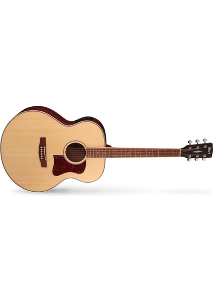 Müzik Cort Cj-Medxnatw Elektro Akustik Gitar Kılıflı Jumbo Cort Eq