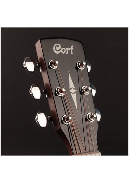 Müzik Cort Cj-Medxnatw Elektro Akustik Gitar Kılıflı Jumbo Cort Eq fırsatları