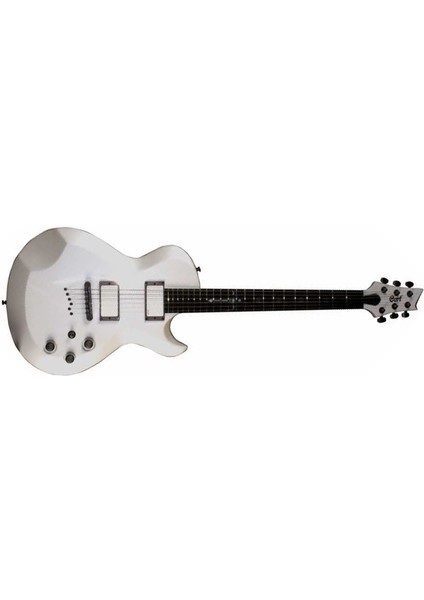 EVLZ6WP Elektro Gitar, Inci Beyazı, EMG-35P4/35J (H-H)