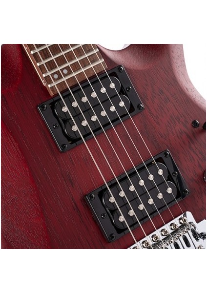 X100 Opbc Elektro Gitar, Open Pore,black Cherry (H-H) modelleri