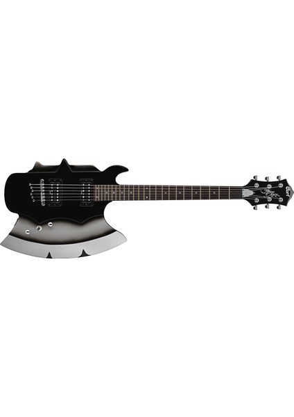 Gs Guıtar AXE2BK Elektro Gitar, Gıgbag, Siyah, 2 x Mighty Mite Humb