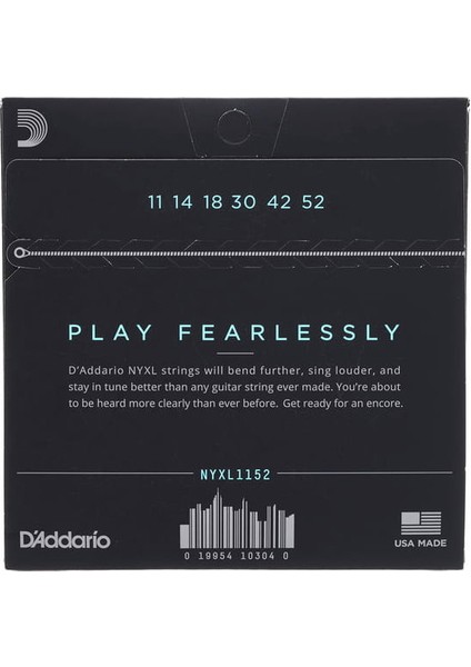 Müzik D'Addario NYXL1152 Elektro Gitar Tel Seti, Medıum/heavy Bottom, Nı fiyatları
