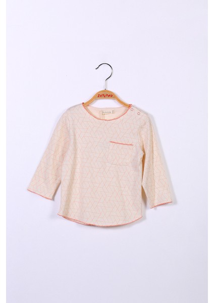 Kız Bebek Omuzdan Çıtçıtlı Uzun Kollu T-Shirt (3-24AY)