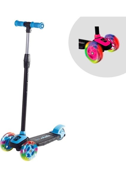 Twist Scooter Işıklı Mavi