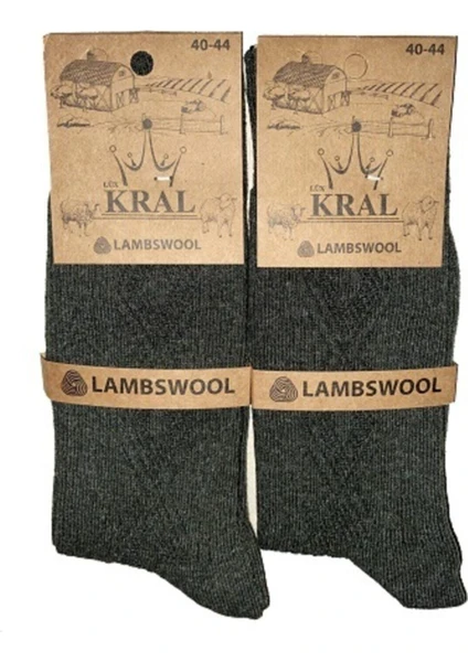 Erkek Yeşil Kışlık Yünlü Lambswool Çorap