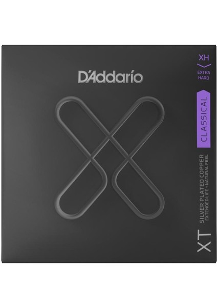 Müzik D'Addario XTC44 Klasik Gitar Tel Seti, Nylon Core, Sılverplated