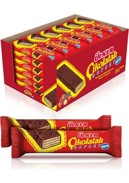 Çikolatalı Gofret 36 gr x 36 Adet