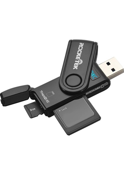 Rocketek Cr5 Usb3.0 Çok Fonksiyonlu Sd / Tf Kart Okuyucu (Yurt Dışından)