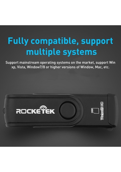 Rocketek Cr5 Usb3.0 Çok Fonksiyonlu Sd / Tf Kart Okuyucu (Yurt Dışından)