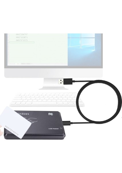 Ic / Id Kartı (Siyah) Için 5W USB Arayüzü Endüktif Kartı Okuyucu (Yurt Dışından)