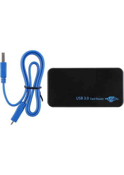 USB 3.0 Kart Okuyucu, Süper Hız 5gbps, Destek Cf / Sd / Tf / M2 / Xd / Ms Kart, Plastik Kabuk (Yurt Dışından)