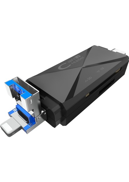ADS-218 8 Pin+Usb+Tip-C Çok Function Card Okuyucu (Yurt Dışından)