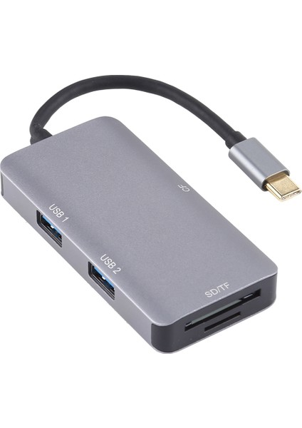 5 Ikili USB 3.0 Cf Tf Sd Çok Fonksiyonlu Usb-C Otg Kart Okuyucu (Yurt Dışından)