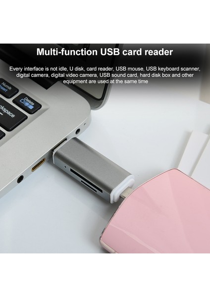 H82 Usb-C / Typ-C-Usb 3.0 Mikro USB Bağlantı Noktaları Otg Sd / Tf Kart Okuyucu (Yurt Dışından)