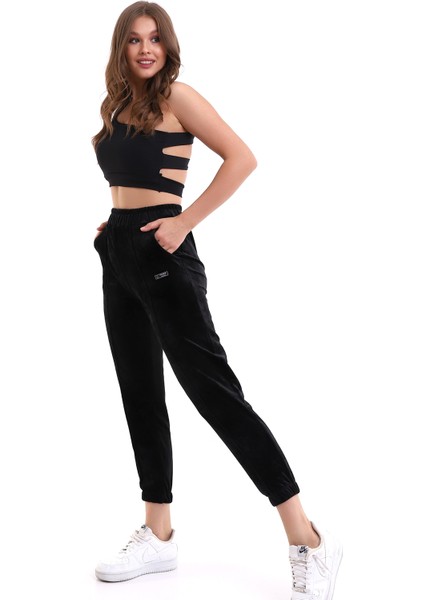 Jogger Yumoş Kadife Eşofman Altı