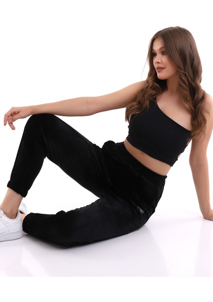 Jogger Yumoş Kadife Eşofman Altı modelleri