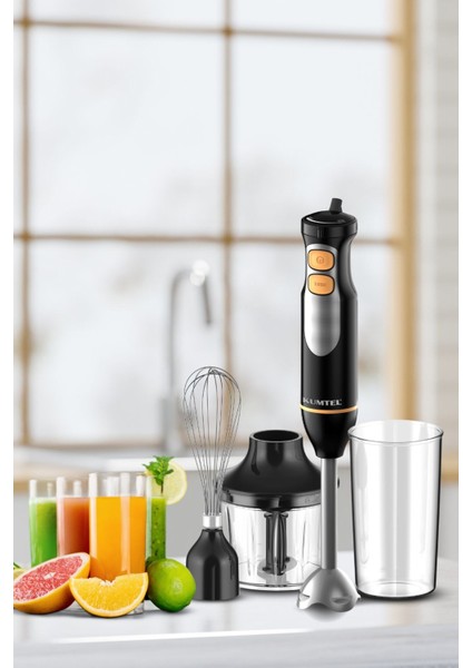 Siyah El Blender Seti Çok Fonksiyonlu