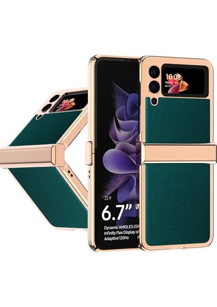Samsung Galaxy Z Flip 3 5g Her Şey Dahil Koruyucu Kılıf Kapak(Yurt Dışından)