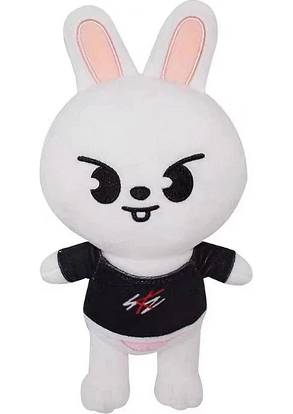 Skzoo Wolf Chan Peluş  Bebek Kawaii Oyuncak Çocuklar Sevimli Karikatür 23CM Beyaz