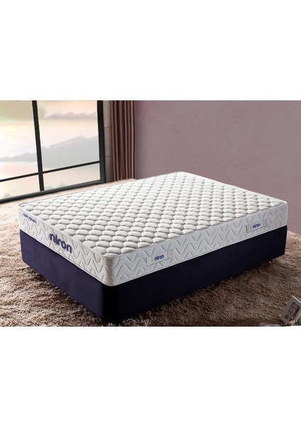 Niron Soft Pocket Çift Kişilik Lüks Full Ortopedik Paket Yaylı Yumuşak Yatak 200X200 cm