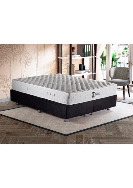 Pinotte Pi Pocket Çift Kişilik Lüks Full Ortopedik Paket Yaylı Yumuşak Yatak 150X200 cm