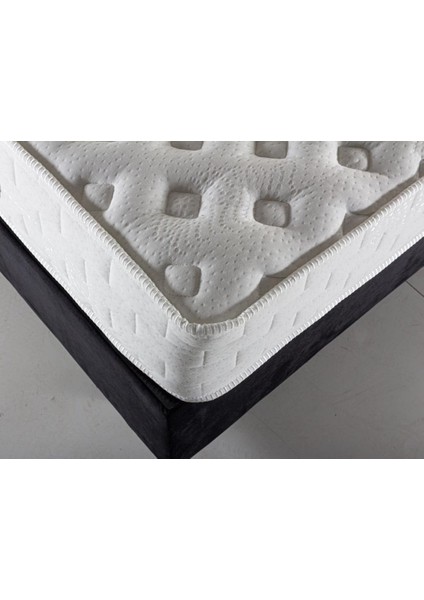Pinotte Pi Pocket Tek Kişilik Lüks Full Ortopedik Paket Yaylı Yumuşak Yatak 90X200 cm