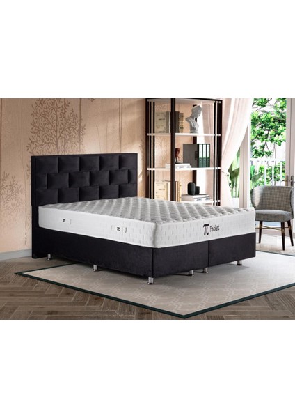 Pinotte Pi Pocket Tek Kişilik Lüks Full Ortopedik Paket Yaylı Yumuşak Yatak 90X200 cm