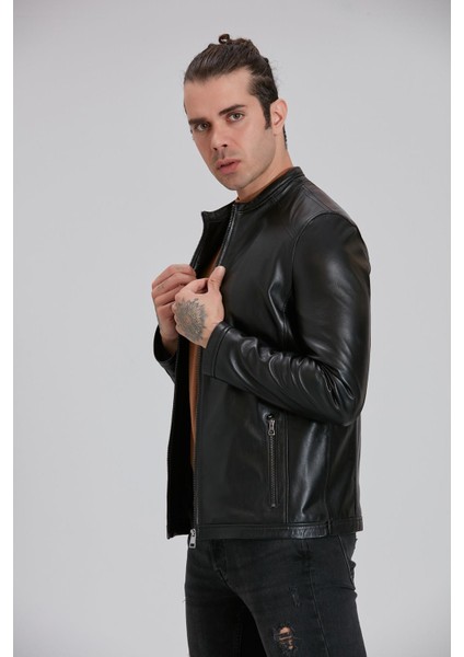 Erkek Siyah Hakiki Deri Ceket fiyatları