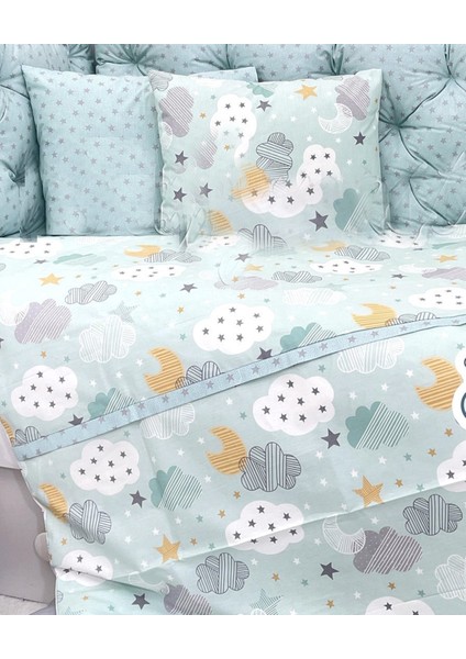 Mutlu Düşler Serisi Nevresim Takımı Su Yeşili