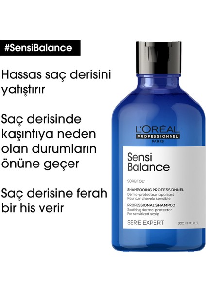 L'oreal Professionnel Aminexil Dökülme Önleyici Serum 20x6ml Sensi Balance Şampuan 300ml Hediyeli