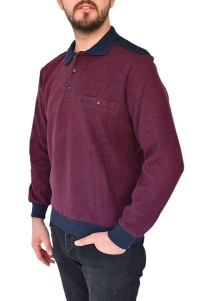 Erkek Büyük Beden Polo Yaka Sweat 6003-1 Bt BGL-ST02306 modelleri