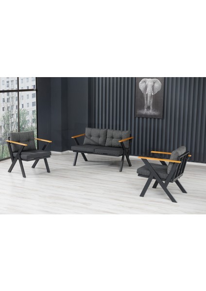 2+1+1 Zeta Bahçe Takımı, Balkon, Bahçe, Cafe Mobilyası, Süngerli Metal Çay Seti fiyatları