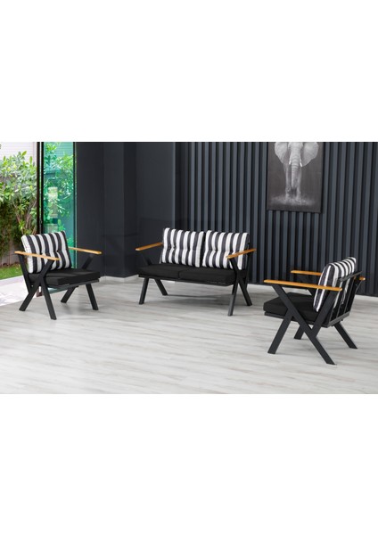 2+1+1 Zeta Bahçe Takımı, Balkon, Bahçe, Cafe Mobilyası, Süngerli Metal Çay Seti fiyatları