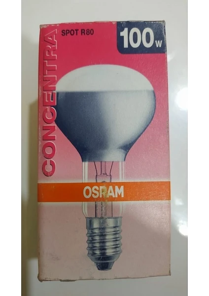 Karahisar Kuluçka Osram R80 Infradet Isıtıcı Ampul 100W Isıtıcı Lamba 100 Watt