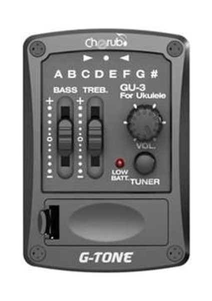 Müzik Cherub Gu-3 Ukulele Preamfi + Eşik Altı Eq